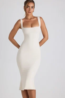 Oh Polly Bride To Be | Graduation Dresses^Modal Lace-Trim Midaxi Dress in Ivory