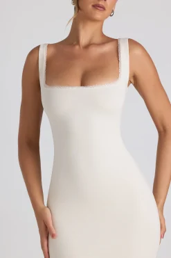 Oh Polly Bride To Be | Graduation Dresses^Modal Lace-Trim Midaxi Dress in Ivory
