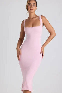 Oh Polly Wedding Guest | Graduation Dresses^Modal Lace-Trim Midaxi Dress in Soft Pink SoftPink
