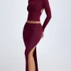 Oh Polly Skirts & Skorts | Bottoms^Modal Low-Rise Maxi Skirt in Wine Red WineRed