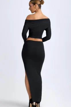 Oh Polly Skirts & Skorts | Bottoms^Modal Low-Rise Maxi Skirt in Black