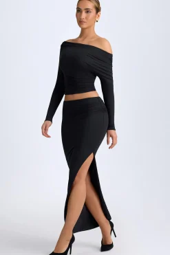 Oh Polly Skirts & Skorts | Bottoms^Modal Low-Rise Maxi Skirt in Black