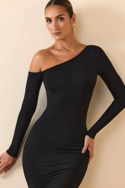 Oh Polly Tops | Fall Outfits^Modal Off-Shoulder Bodysuit in Black