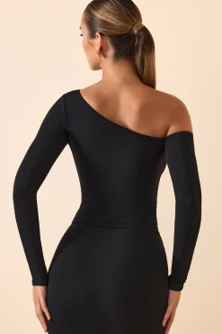 Oh Polly Tops | Fall Outfits^Modal Off-Shoulder Bodysuit in Black