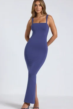 Oh Polly Fall Outfits^Modal Square Neck Low Back Maxi Dress in Navy