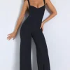 Oh Polly Jumpsuits & Unitards | Fall Outfits^Modal Sweetheart Neckline Wide Leg Jumpsuit in Black