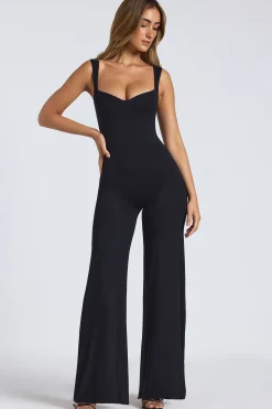 Oh Polly Jumpsuits & Unitards | Fall Outfits^Modal Sweetheart Neckline Wide Leg Jumpsuit in Black