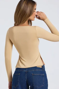 Oh Polly Women'S Clothing Sale - $65 And Under | Women'S Clothing Sale - $40 And Under^Modal Sweetheart-Neck Top in Sand