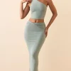 Oh Polly Skirts & Skorts | Bottoms^Modal Twist-Front Maxi Skirt in Smoke Green