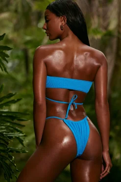 Oh Polly Women'S Clothing Sale - $65 And Under | Women'S Clothing Sale - $40 And Under^Multi-wear Drawstring Bikini Top in Neon Blue NeonBlue