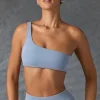 Oh Polly Matching Sets | Sports Bras^One-Shoulder Sports Bra in Washed Blue WashedBlue