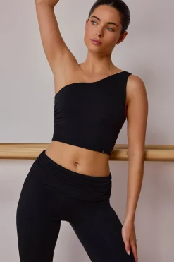 Oh Polly Matching Sets | Tops^One-Shoulder Twisted Tank Top in Black