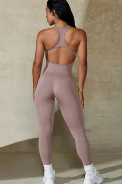 Oh Polly Women'S Clothing Sale - $65 And Under | Women'S Clothing Sale - $40 And Under^Open Back Define Luxe Unitard in Mocha