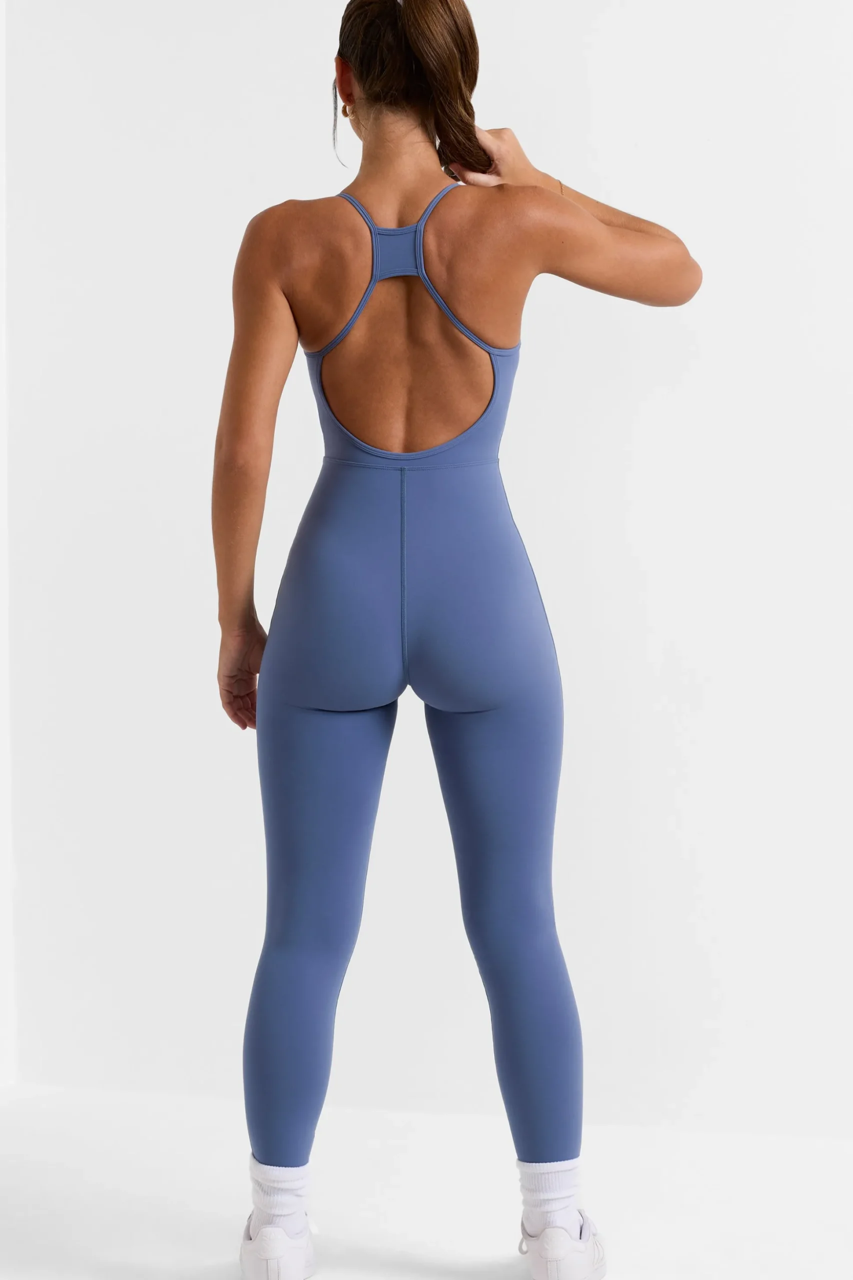 Oh Polly Women'S Clothing Sale - $65 And Under | Women'S Clothing Sale - $40 And Under^Open Back Full Length Unitard in Slate Blue SlateBlue