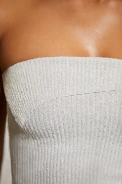 Oh Polly Women'S Clothing Sale - $65 And Under | Women'S Clothing Sale - $40 And Under^Overlap Bandeau Crop Top in Grey
