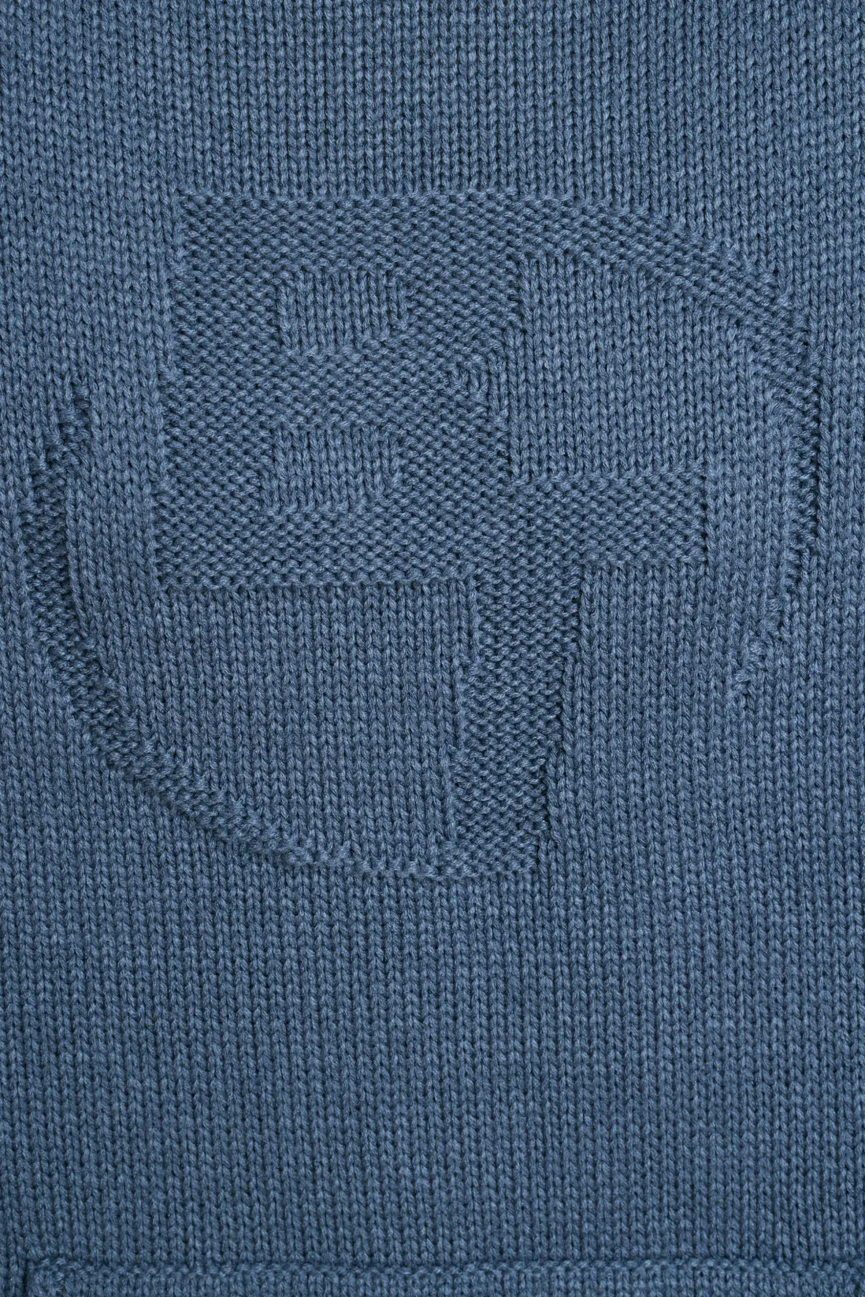 Oh Polly Knitwear | Sweatshirts^Oversized Chunky Knit Hoodie in Washed Navy WashedNavy