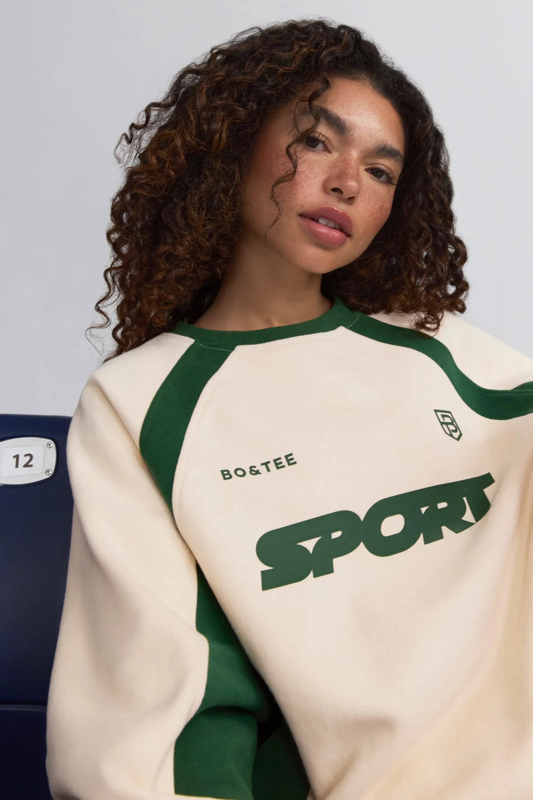 Oh Polly Sweatshirts | Matching Sets^Oversized Colourblock Sweatshirt in Marble