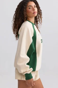 Oh Polly Sweatshirts | Matching Sets^Oversized Colourblock Sweatshirt in Marble
