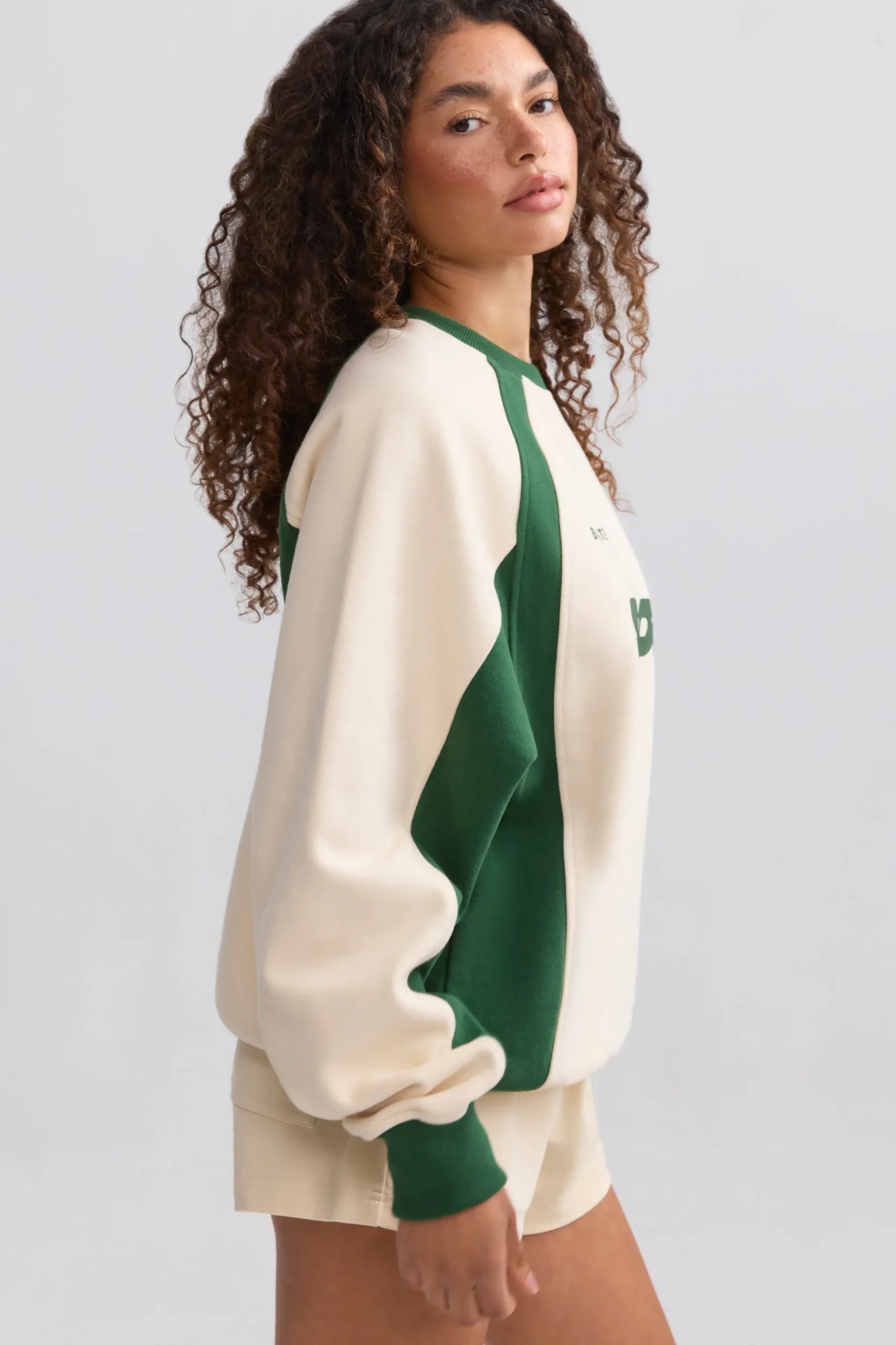 Oh Polly Sweatshirts | Matching Sets^Oversized Colourblock Sweatshirt in Marble
