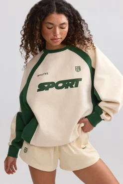 Oh Polly Sweatshirts | Matching Sets^Oversized Colourblock Sweatshirt in Marble