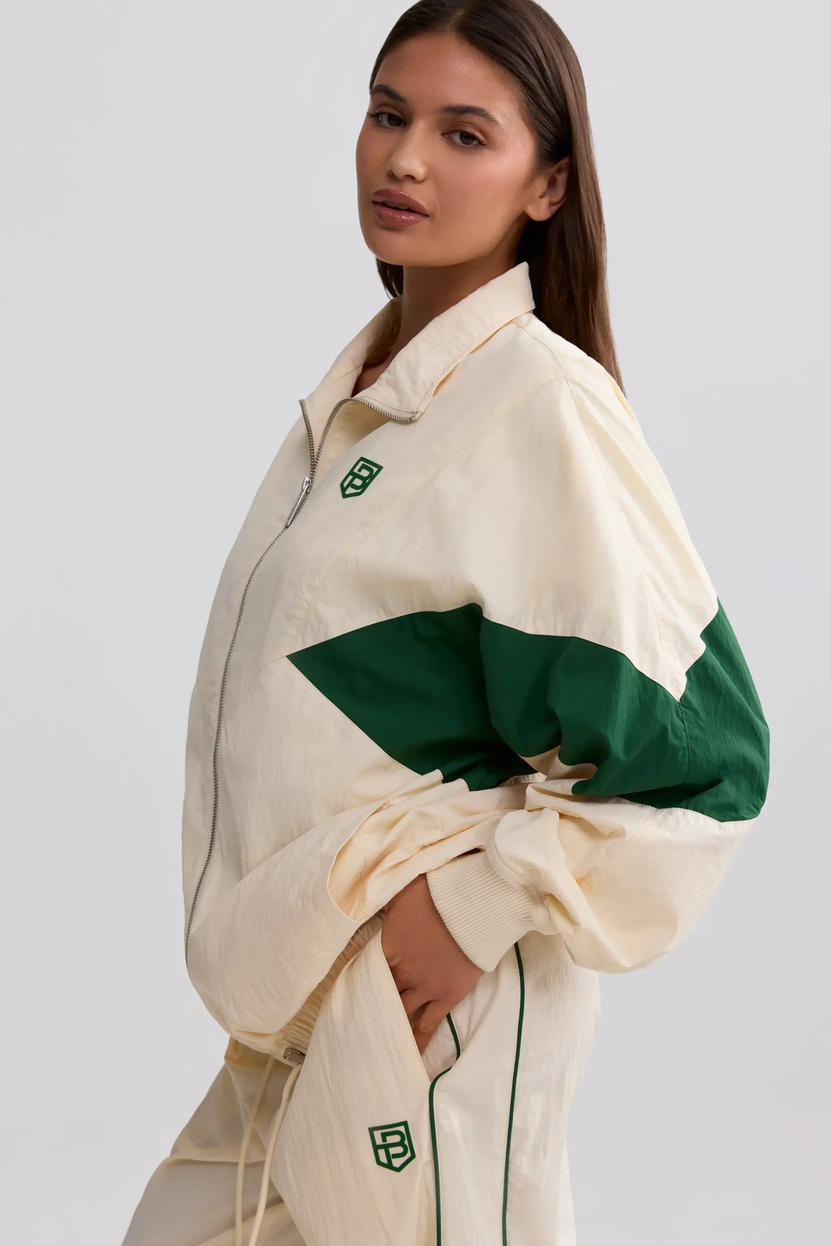 Oh Polly Tracksuits | Matching Sets^Oversized Colourblock Track Jacket in Marble