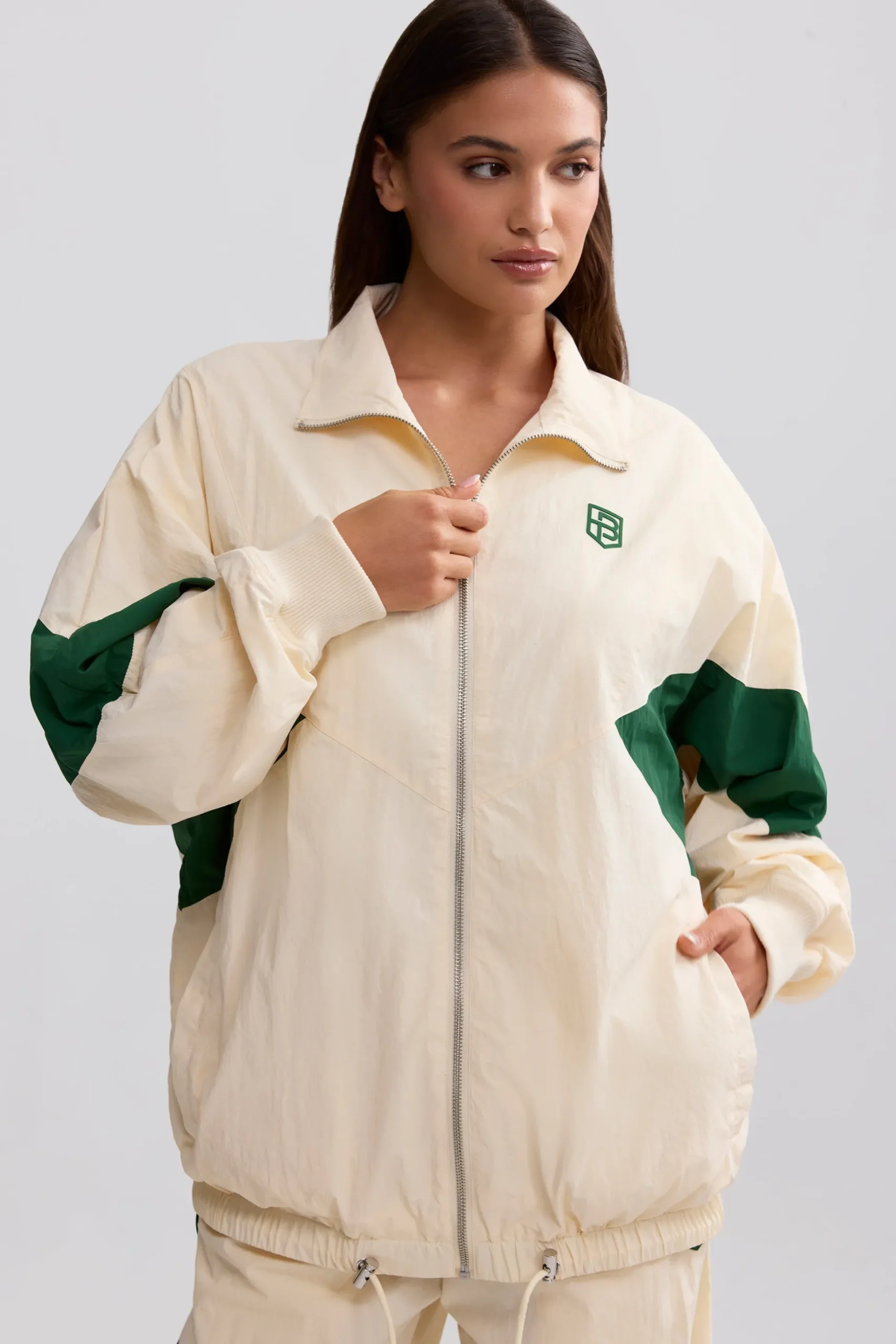 Oh Polly Tracksuits | Matching Sets^Oversized Colourblock Track Jacket in Marble