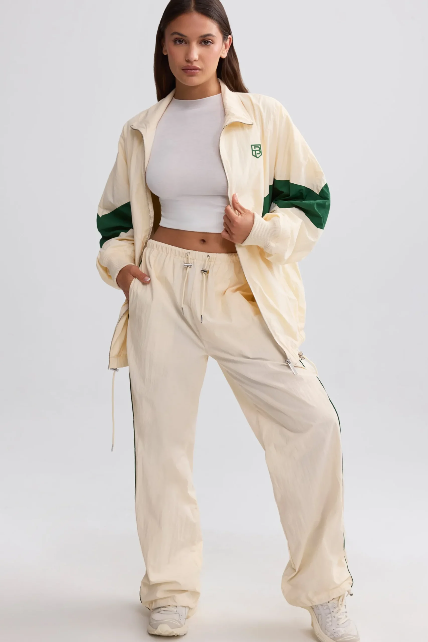 Oh Polly Tracksuits | Matching Sets^Oversized Colourblock Track Jacket in Marble