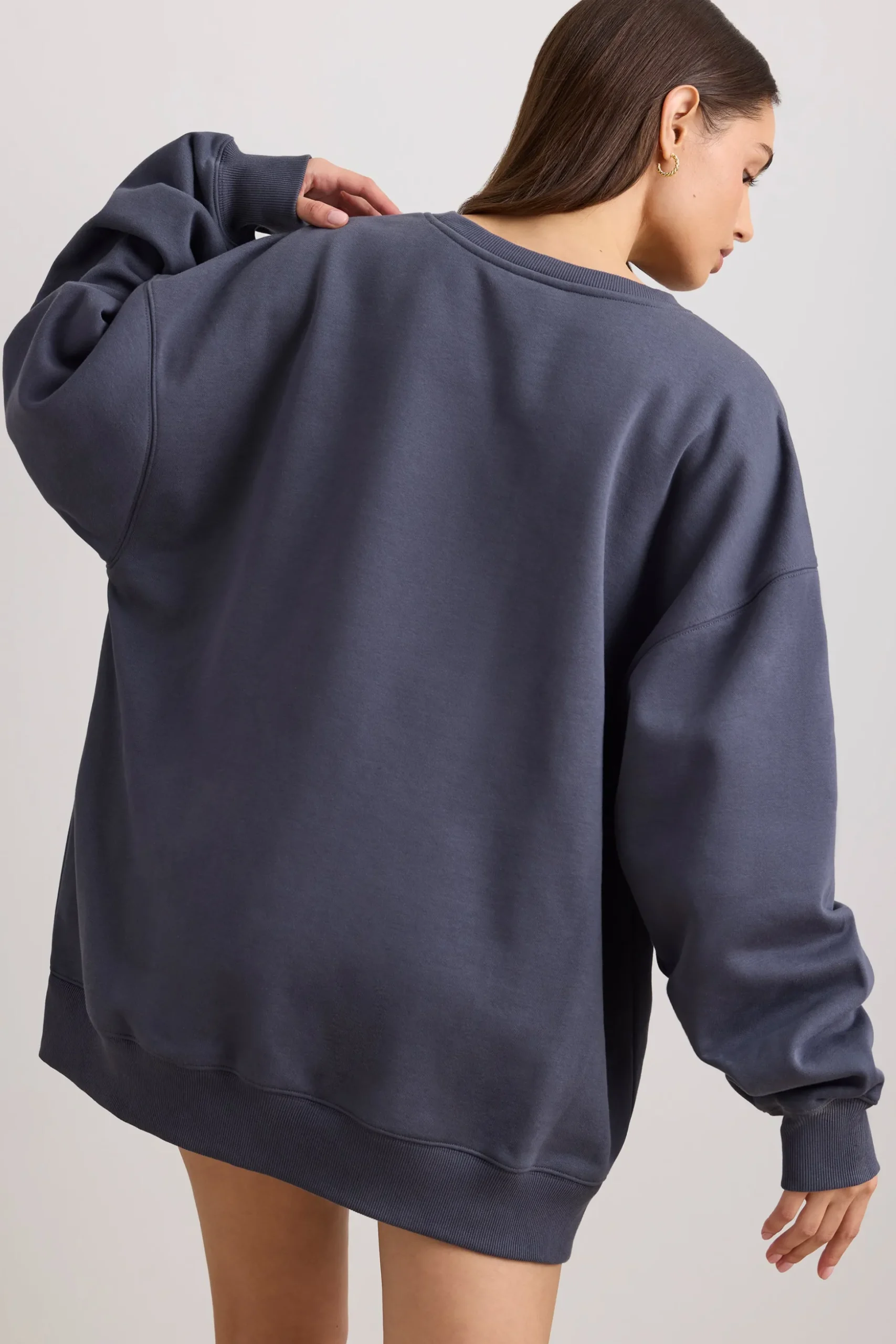 Oh Polly Women'S Clothing Sale - $65 And Under | Women'S Clothing Sale - $40 And Under^Oversized Crew Neck Sweatshirt in Slate