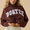 Oh Polly Tracksuits | Sweatshirts^Oversized Hooded Sweatshirt in Mahogany