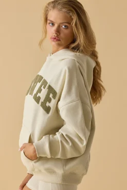 Oh Polly Tracksuits | Sweatshirts^Oversized Hooded Sweatshirt in Bone