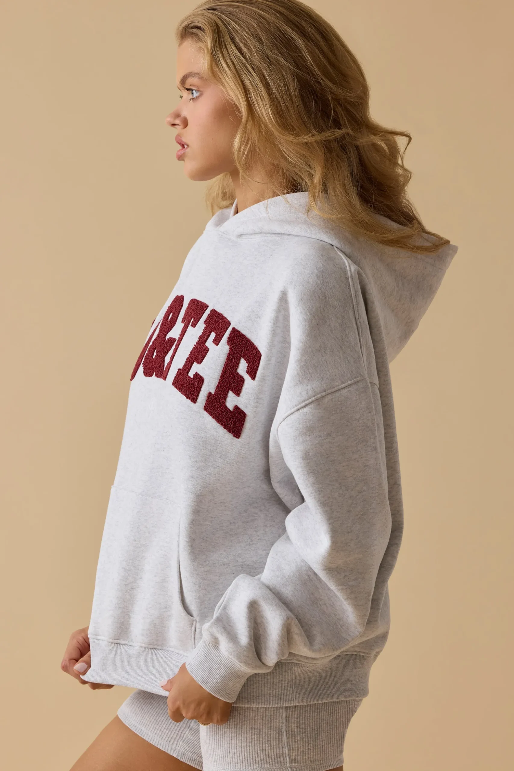 Oh Polly Tracksuits | Sweatshirts^Oversized Hooded Sweatshirt in Heather Grey HeatherGrey