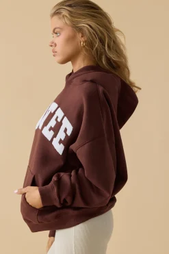 Oh Polly Tracksuits | Sweatshirts^Oversized Hooded Sweatshirt in Mahogany