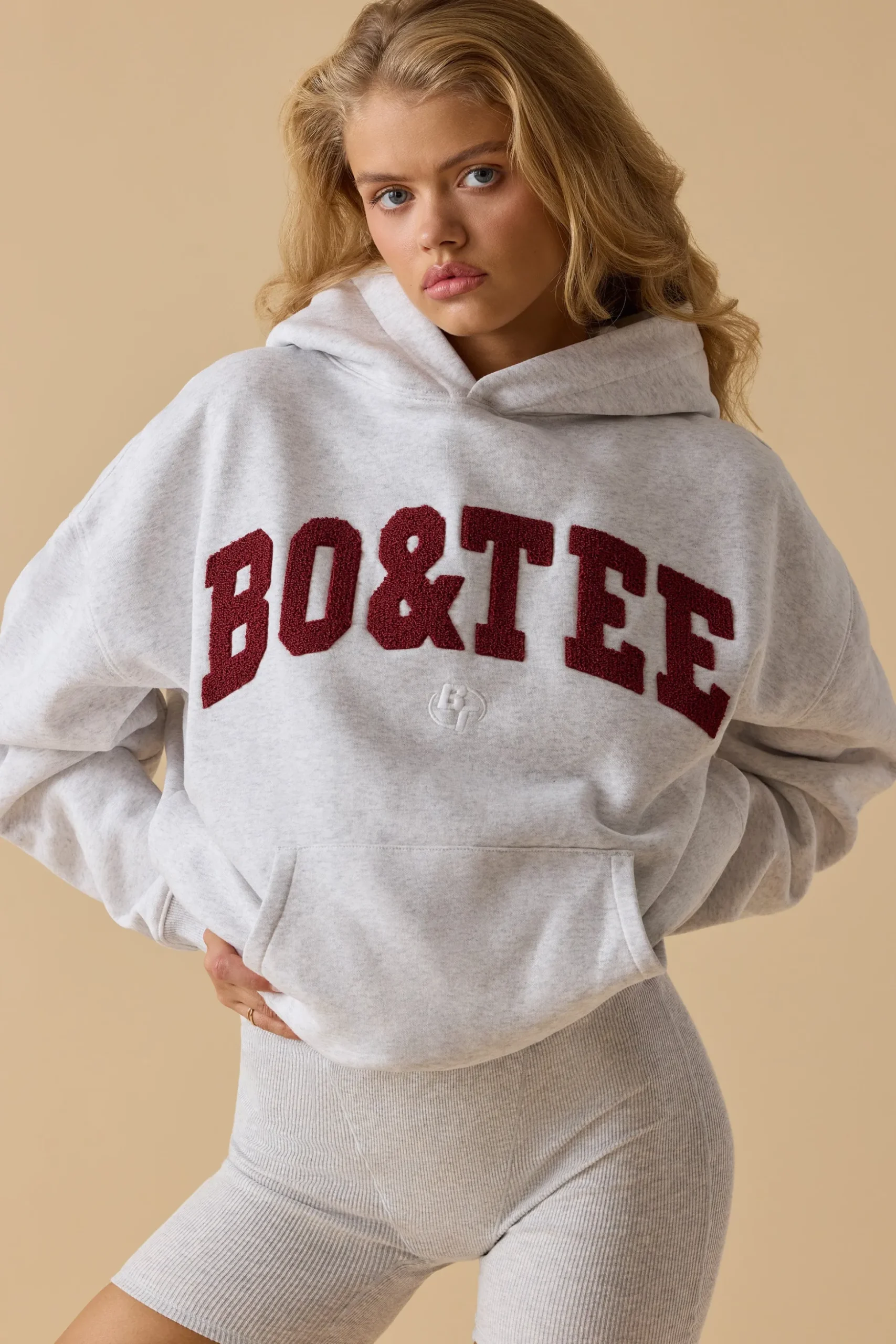 Oh Polly Tracksuits | Sweatshirts^Oversized Hooded Sweatshirt in Heather Grey HeatherGrey