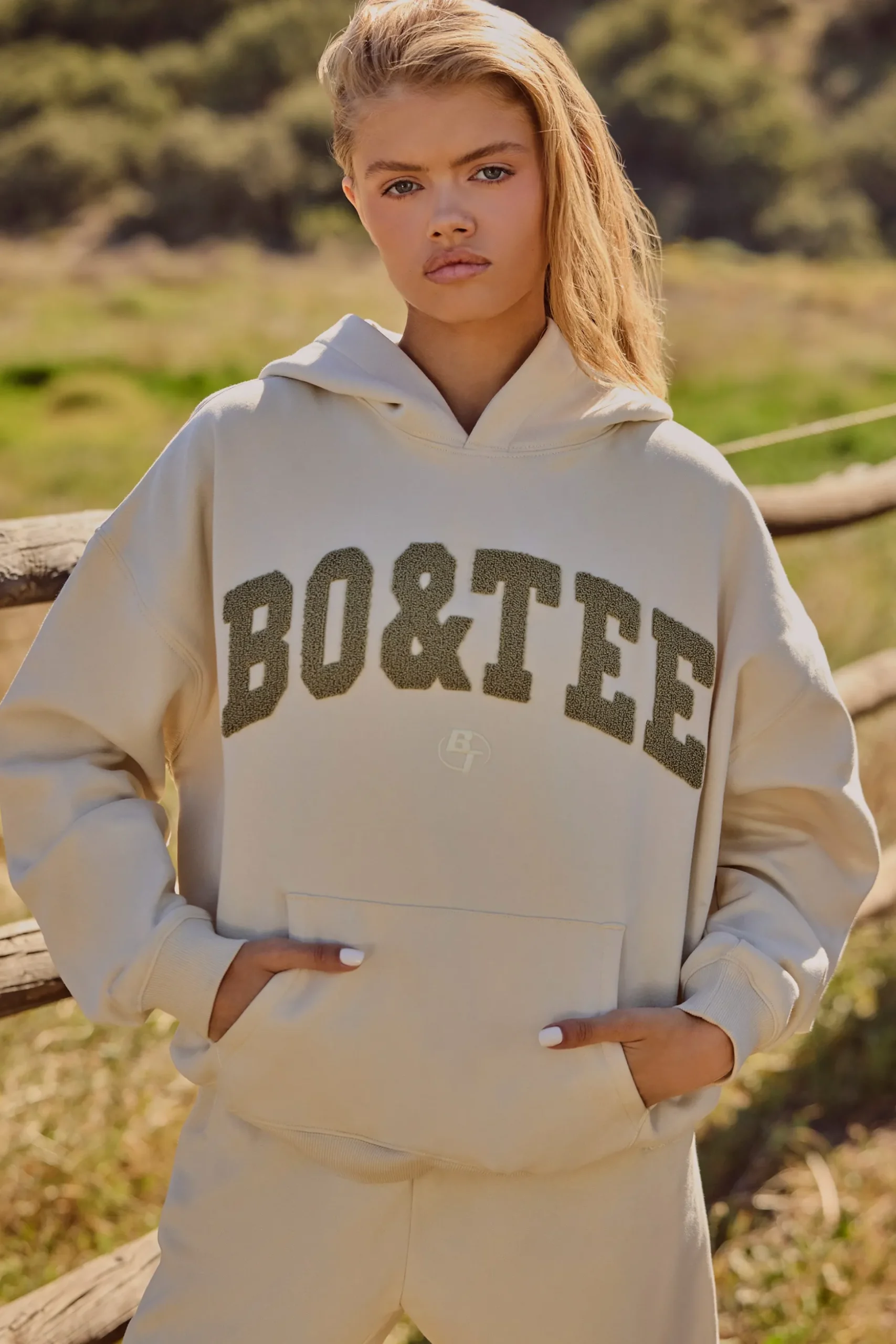 Oh Polly Tracksuits | Sweatshirts^Oversized Hooded Sweatshirt in Bone