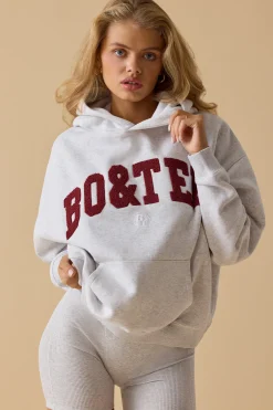 Oh Polly Tracksuits | Sweatshirts^Oversized Hooded Sweatshirt in Heather Grey HeatherGrey