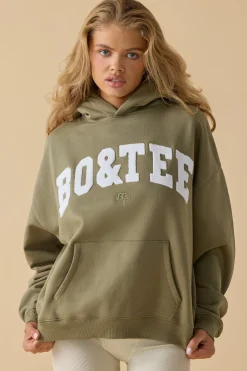 Oh Polly Tracksuits | Sweatshirts^Oversized Hooded Sweatshirt in Soft Olive SoftOlive