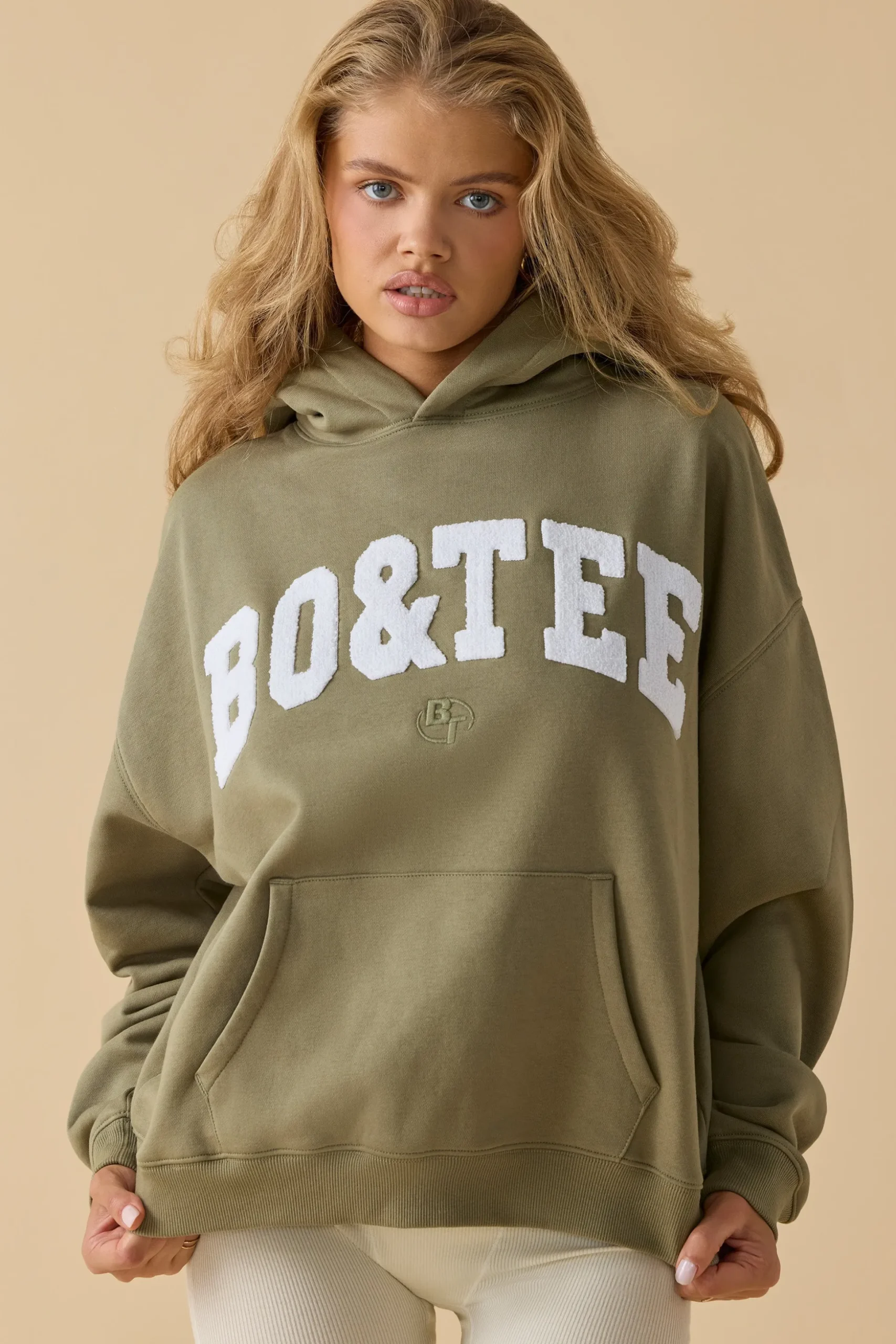 Oh Polly Tracksuits | Sweatshirts^Oversized Hooded Sweatshirt in Soft Olive SoftOlive