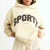 Oh Polly Sweatshirts | Matching Sets^Oversized Hoodie in Bone