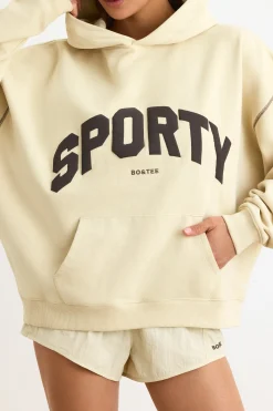 Oh Polly Sweatshirts | Matching Sets^Oversized Hoodie in Bone