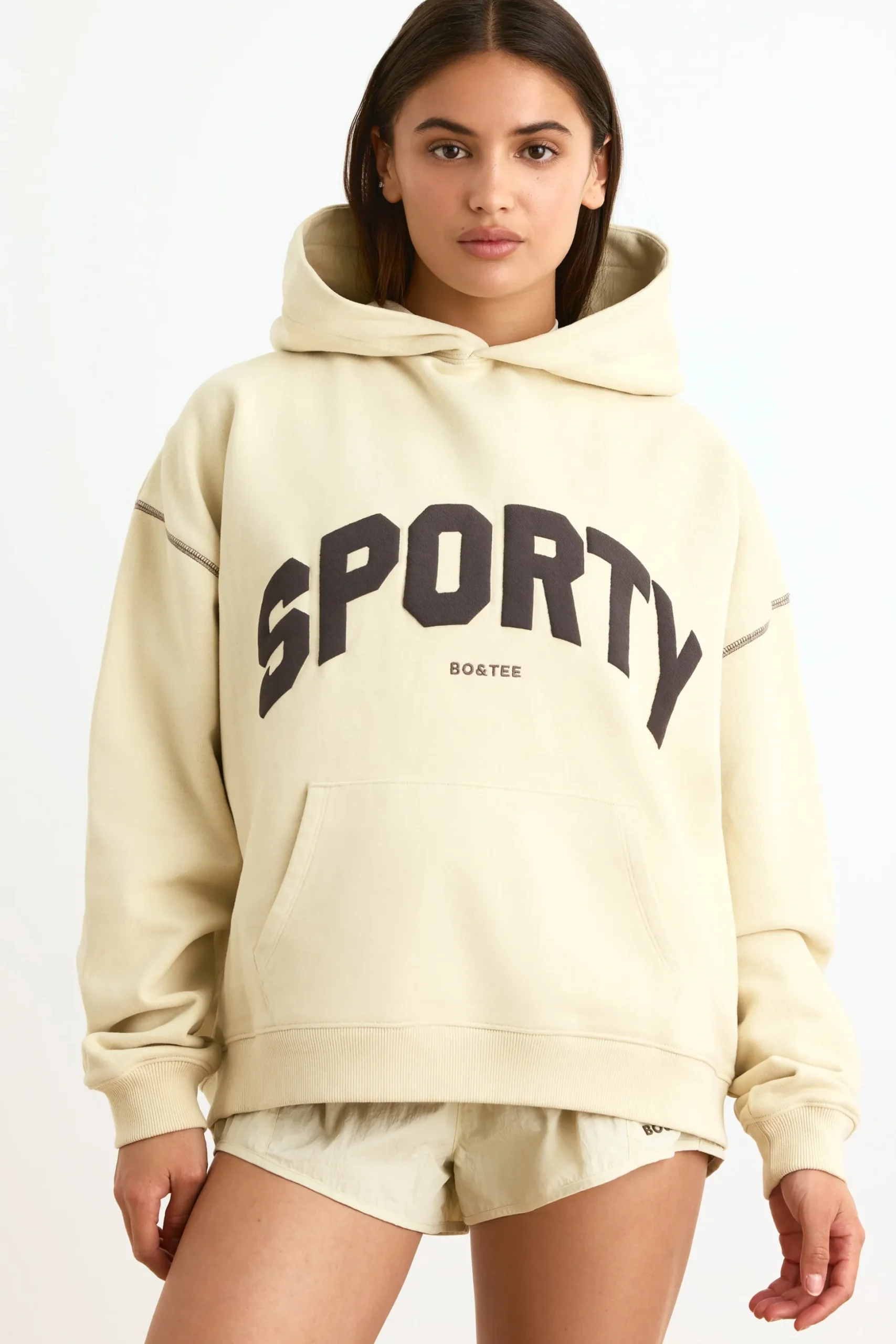 Oh Polly Sweatshirts | Matching Sets^Oversized Hoodie in Bone