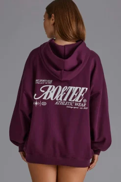 Oh Polly Tracksuits | Sweatshirts^Oversized Hoodie in Grape