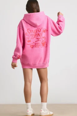 Oh Polly Tracksuits | Sweatshirts^Oversized Hoodie in Hot Pink HotPink