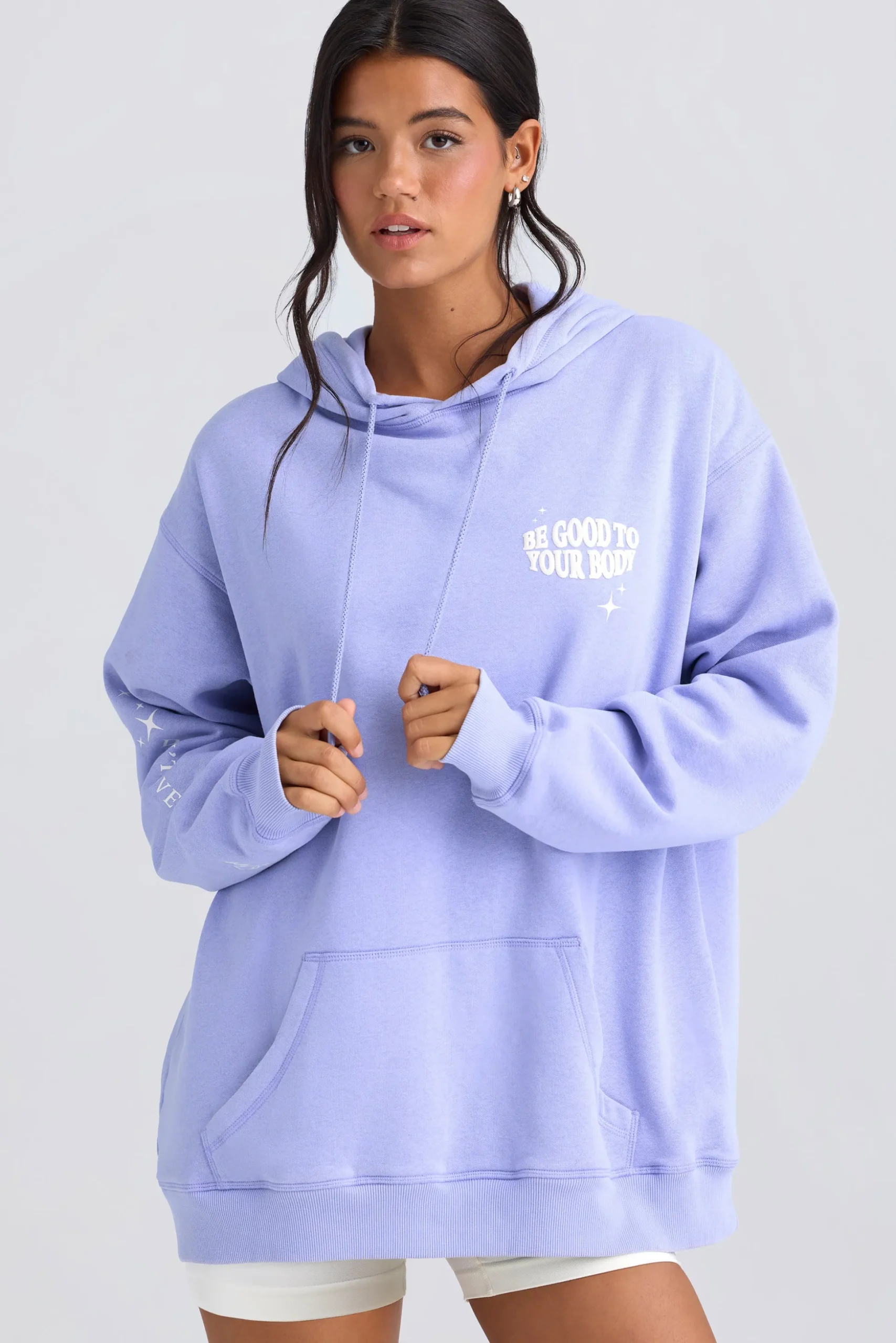 Oh Polly Tracksuits | Sweatshirts^Oversized Hoodie in Periwinkle