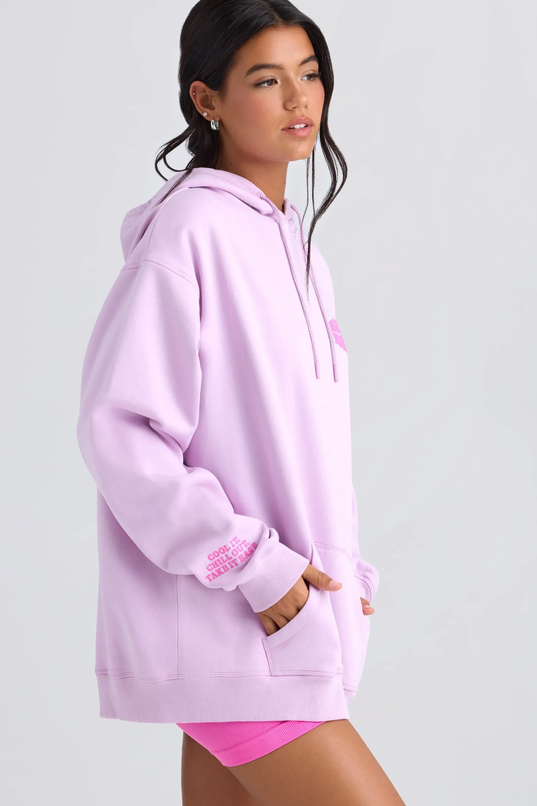 Oh Polly Tracksuits | Sweatshirts^Oversized Hoodie in Violet Pink VioletPink