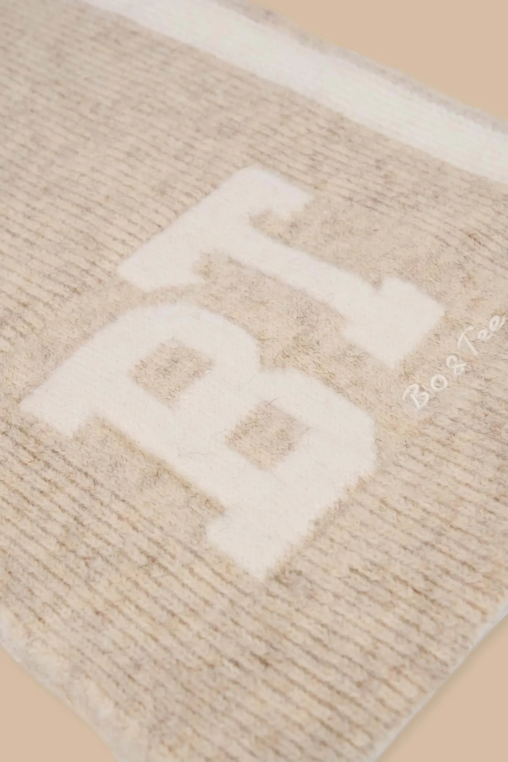 Oh Polly Knitwear^Oversized Knit Scarf in Cream Marl CreamMarl