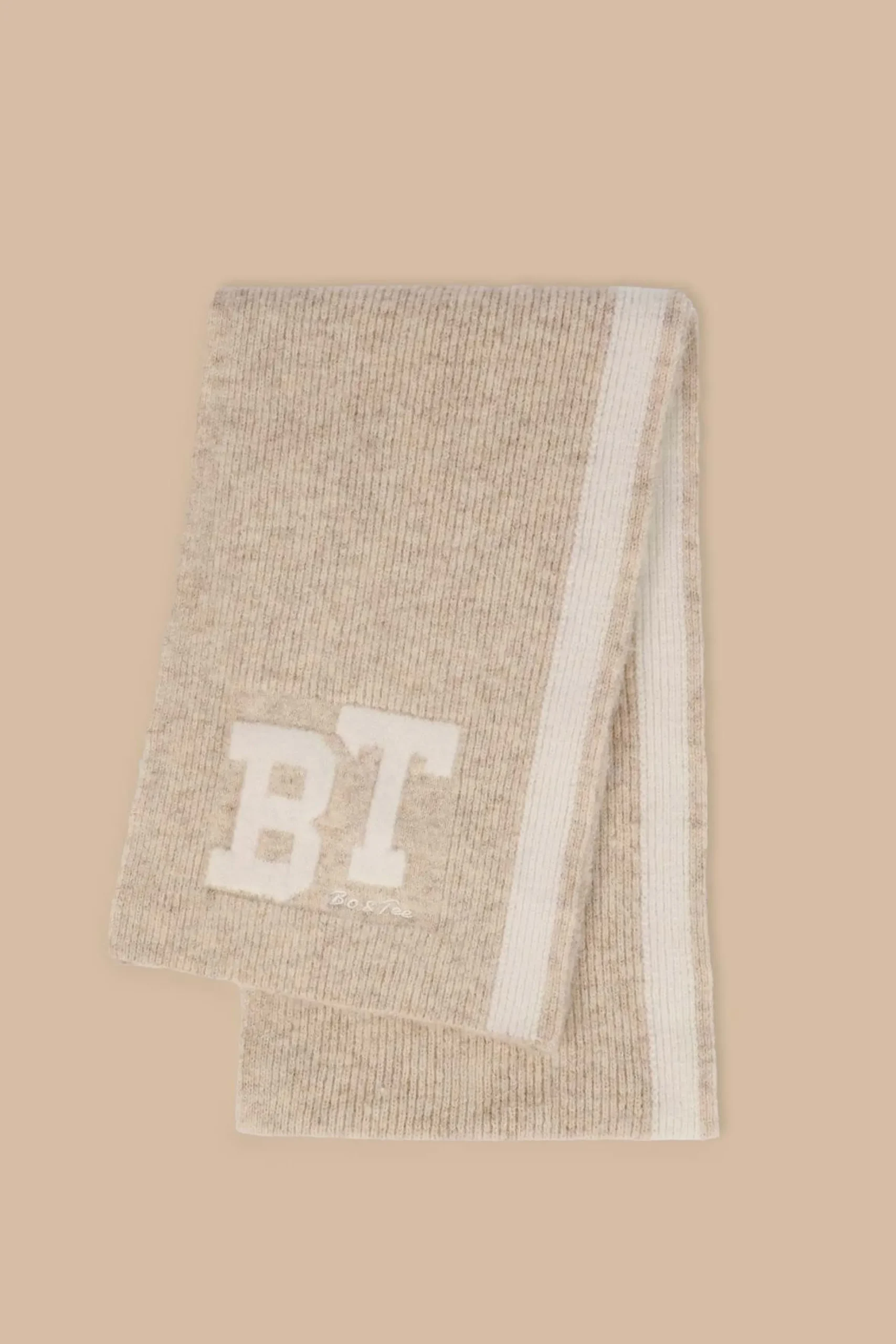 Oh Polly Knitwear^Oversized Knit Scarf in Cream Marl CreamMarl