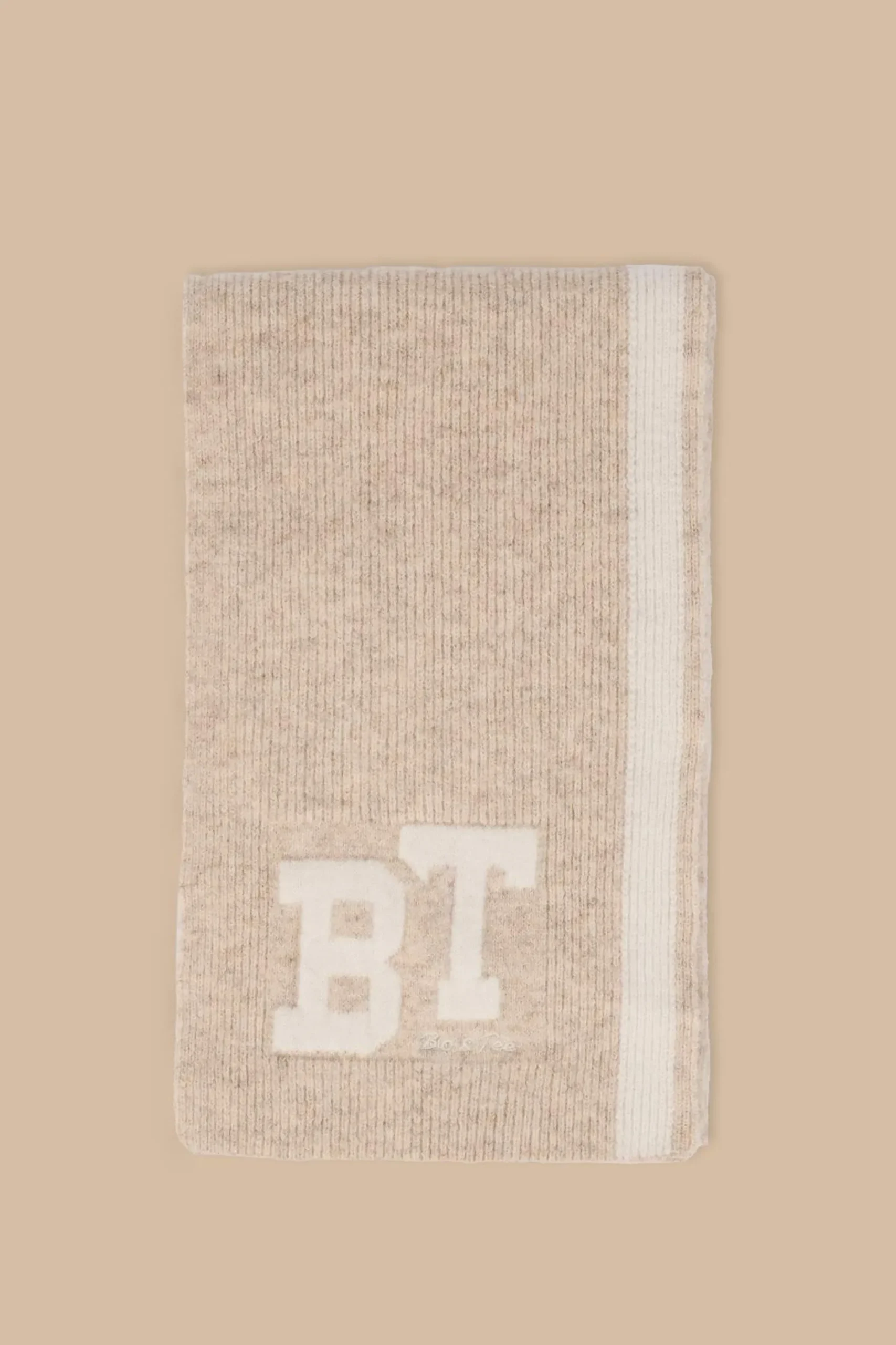 Oh Polly Knitwear^Oversized Knit Scarf in Cream Marl CreamMarl