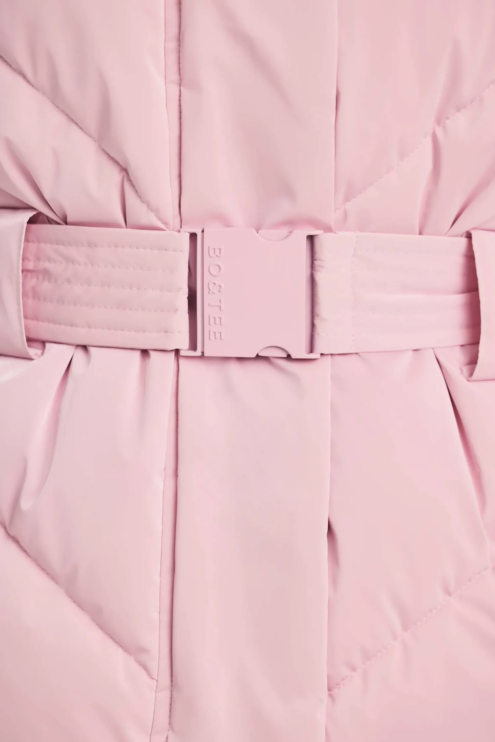 Oh Polly Coats | Tops^Oversized Quilted Hooded Ski Jacket in Pastel Pink PastelPink