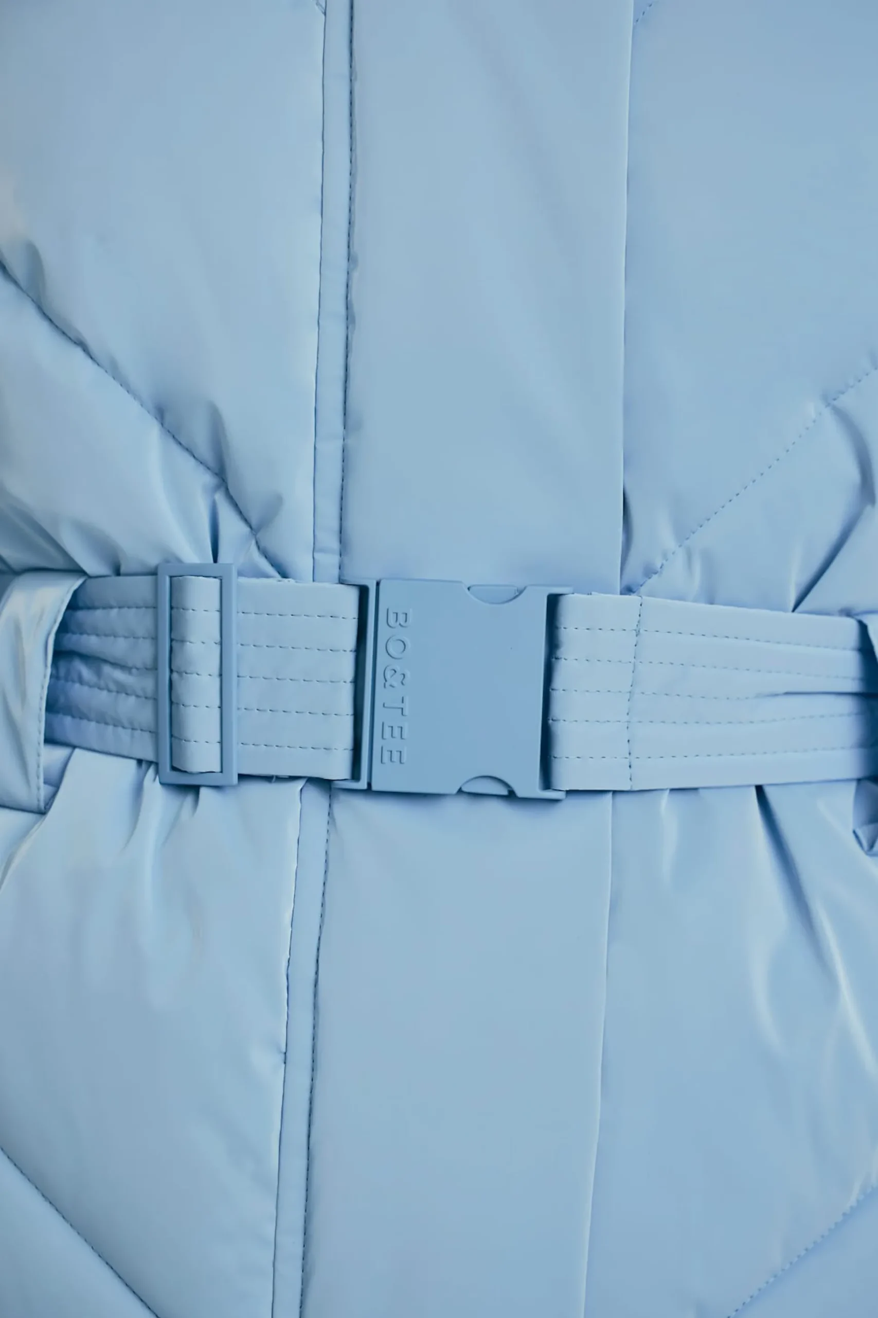 Oh Polly Coats | Tops^Oversized Quilted Hooded Ski Jacket in Ice Blue IceBlue