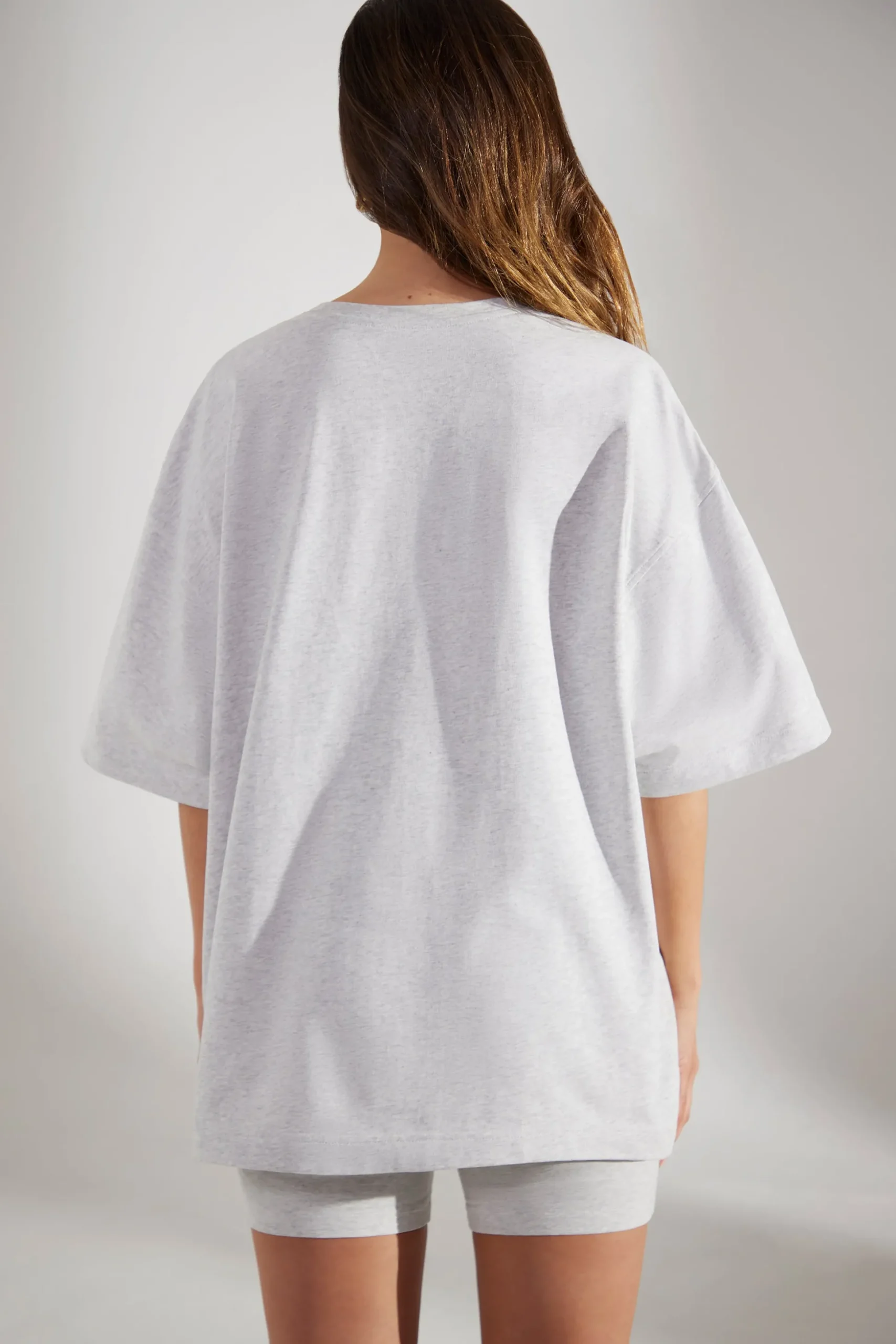 Oh Polly Tee'S & Tanks | Matching Sets^Oversized Short Sleeve T-Shirt in Heather Grey HeatherGrey